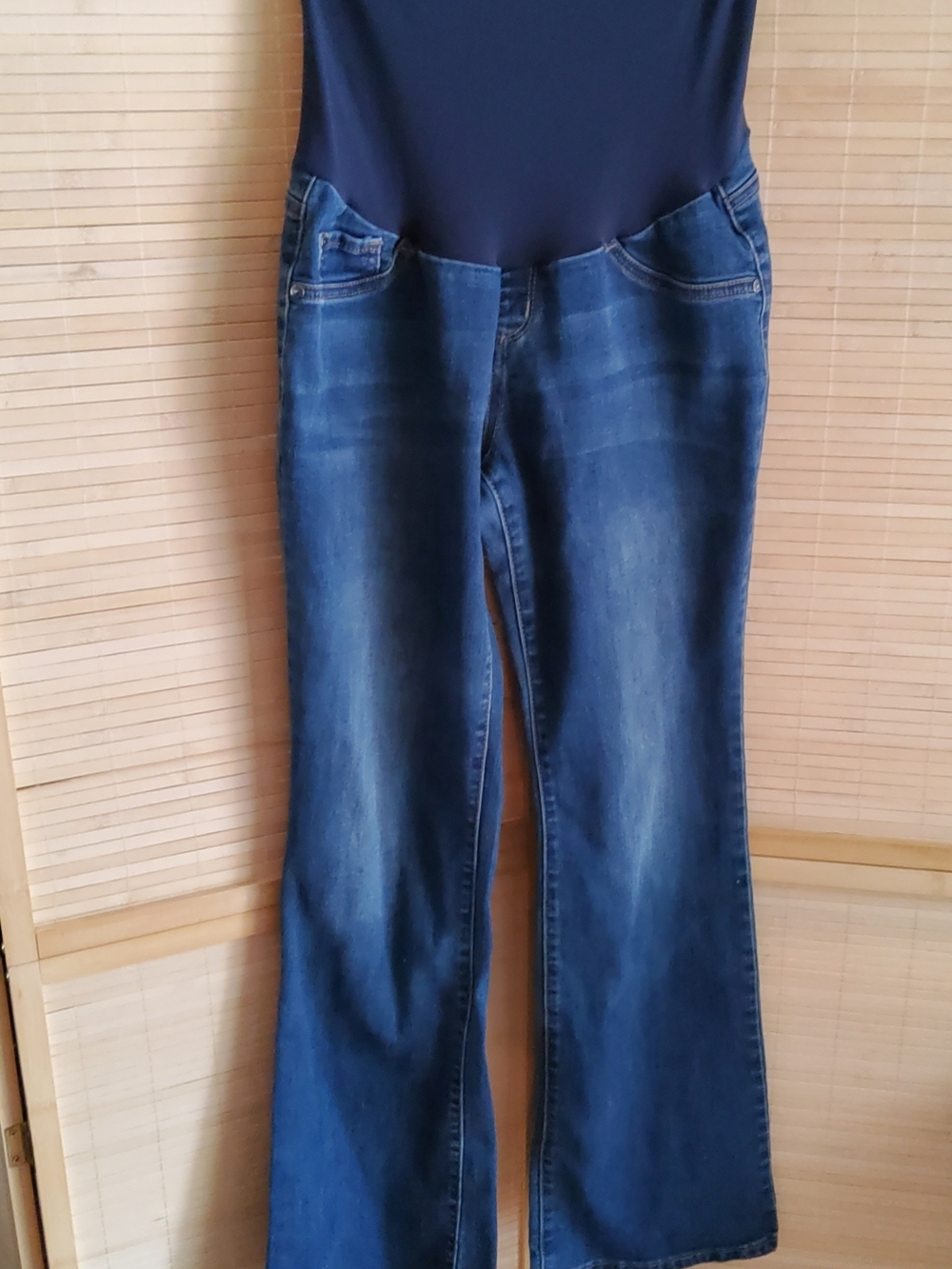 Indigo Blue Women's Dark Blue Flare Pregnancy Jeans
